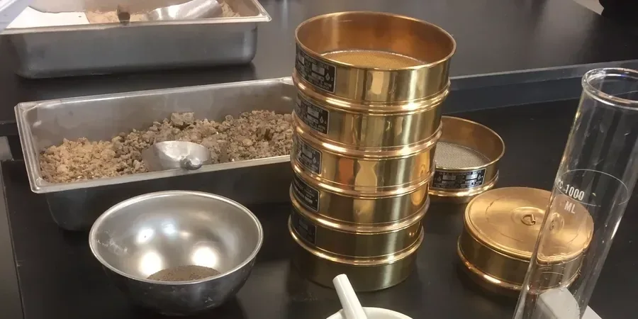 Illustrative image of Grain size analysis (sieve + hydrometer) in Albuquerque