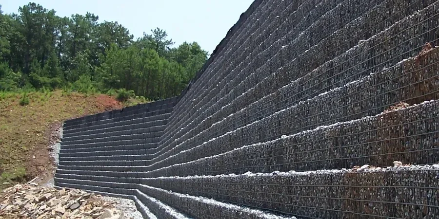 Illustrative image of MSE (Mechanically Stabilized Earth) wall design in Albuquerque