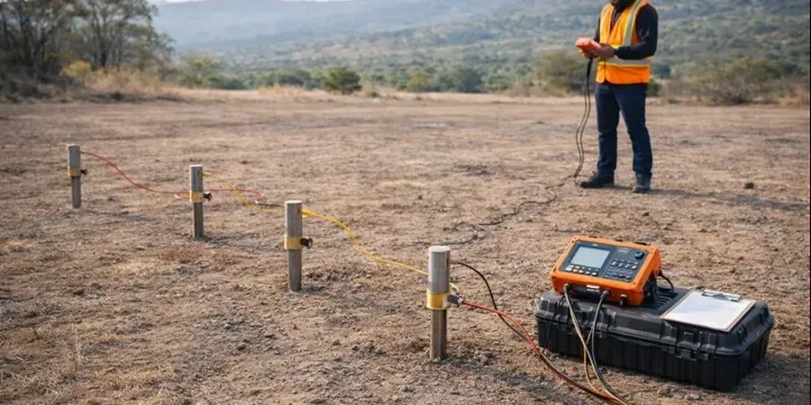 Illustrative image of Electrical resistivity / VES (Vertical Electrical Sounding) in Albuquerque